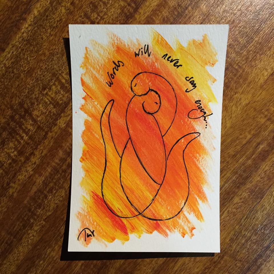 Never Enough ~ original postcard