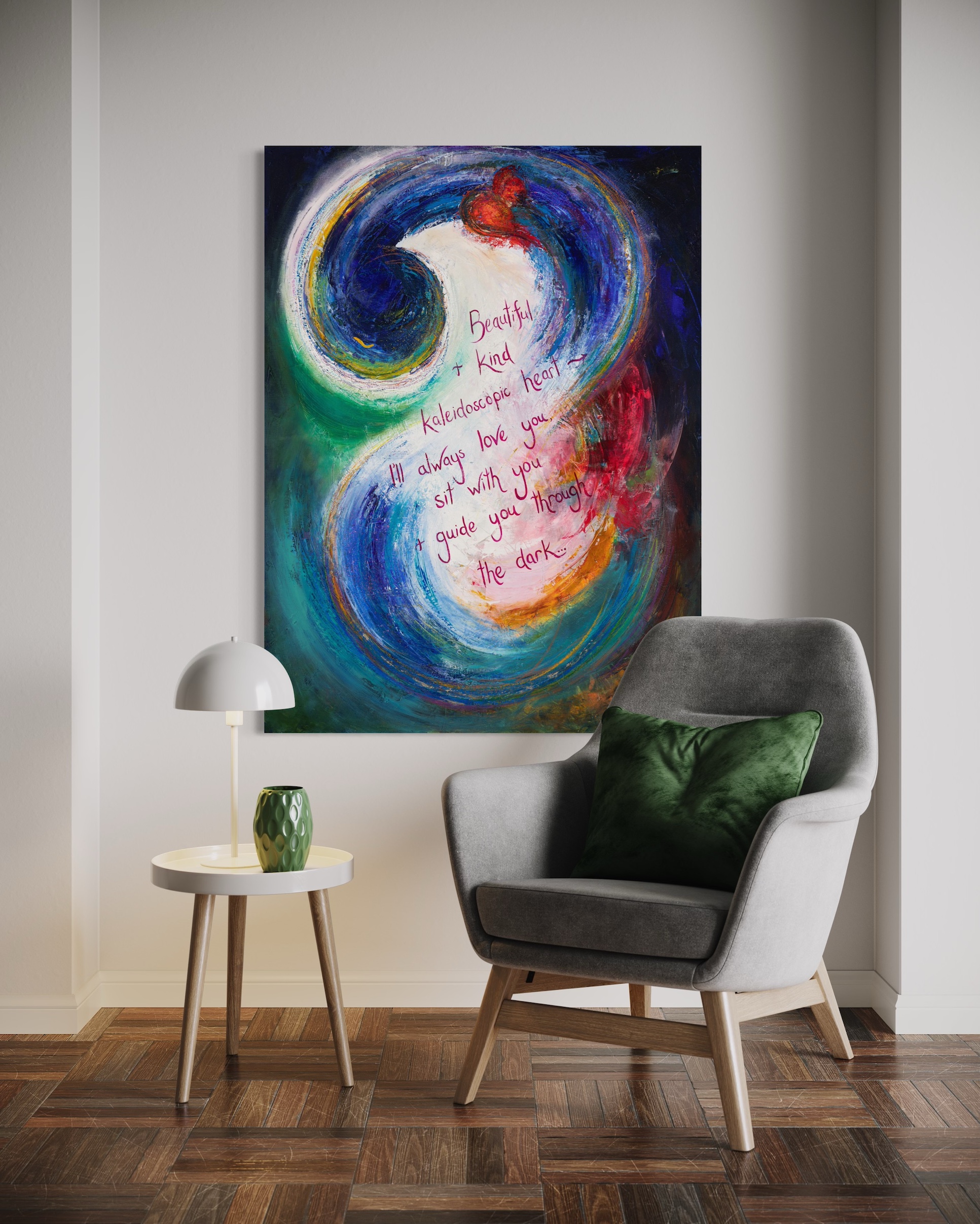 Kaleidoscopic Heart ~ oil on canvas
