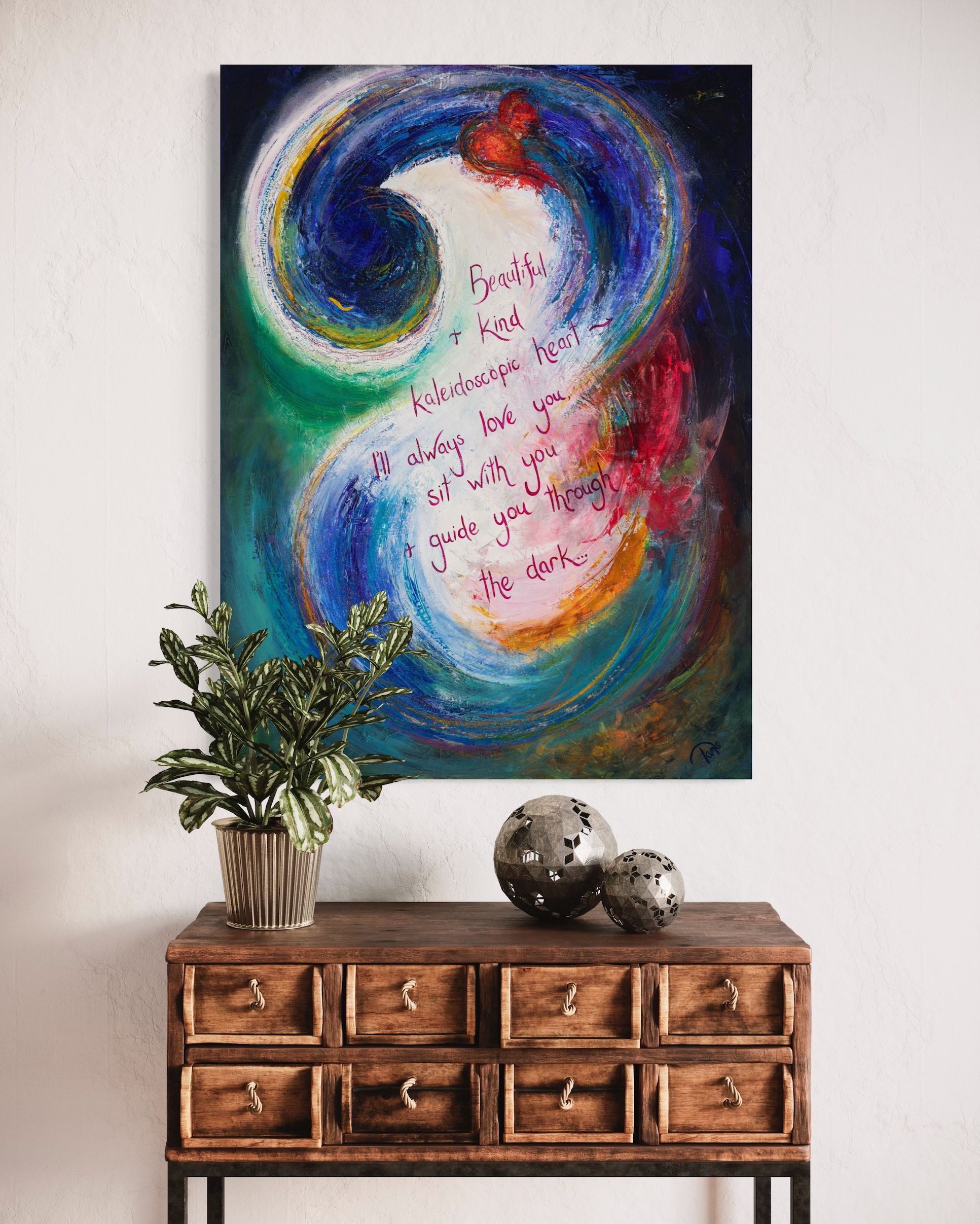 Kaleidoscopic Heart ~ oil on canvas