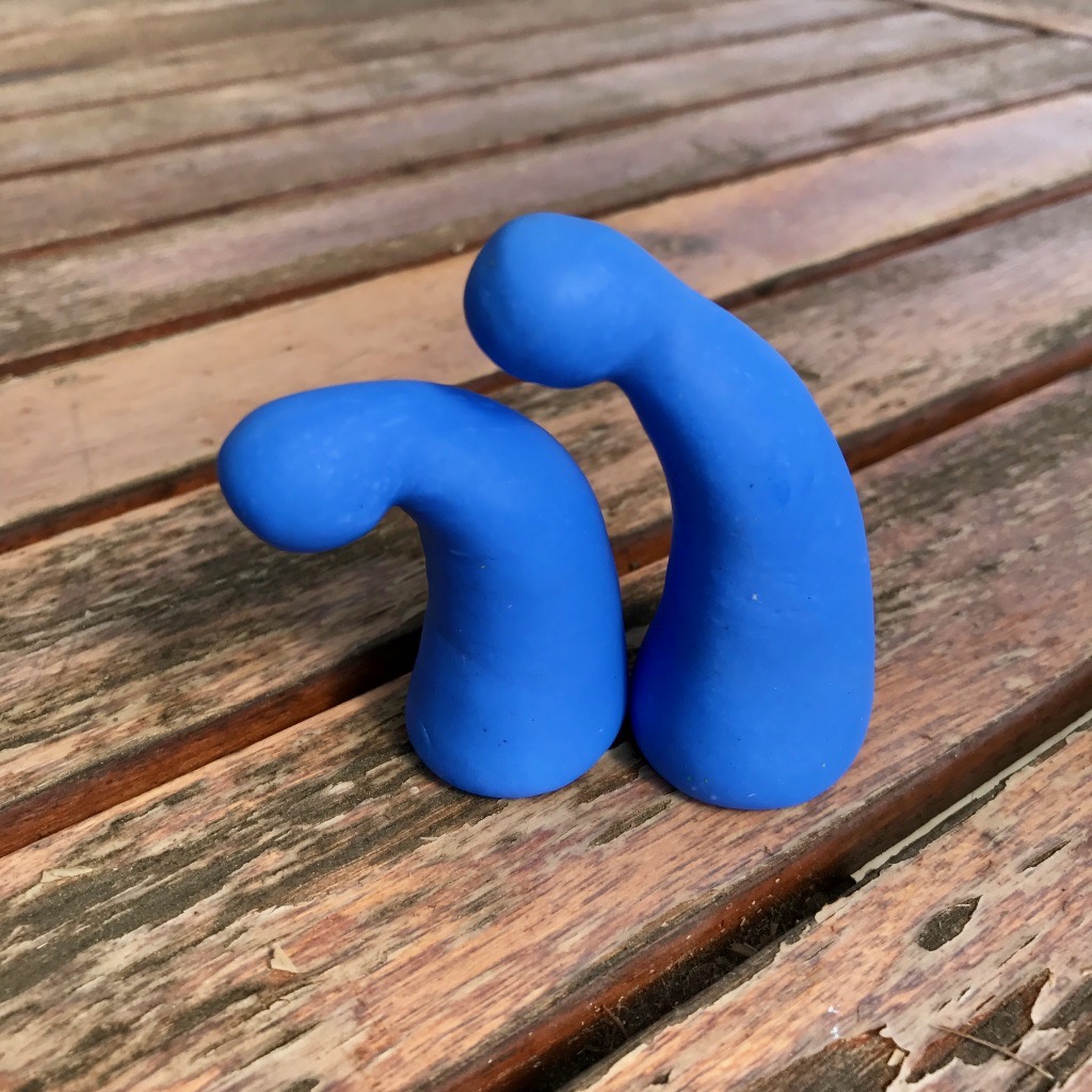 Gesa & Zeke ~ polymer sculptures