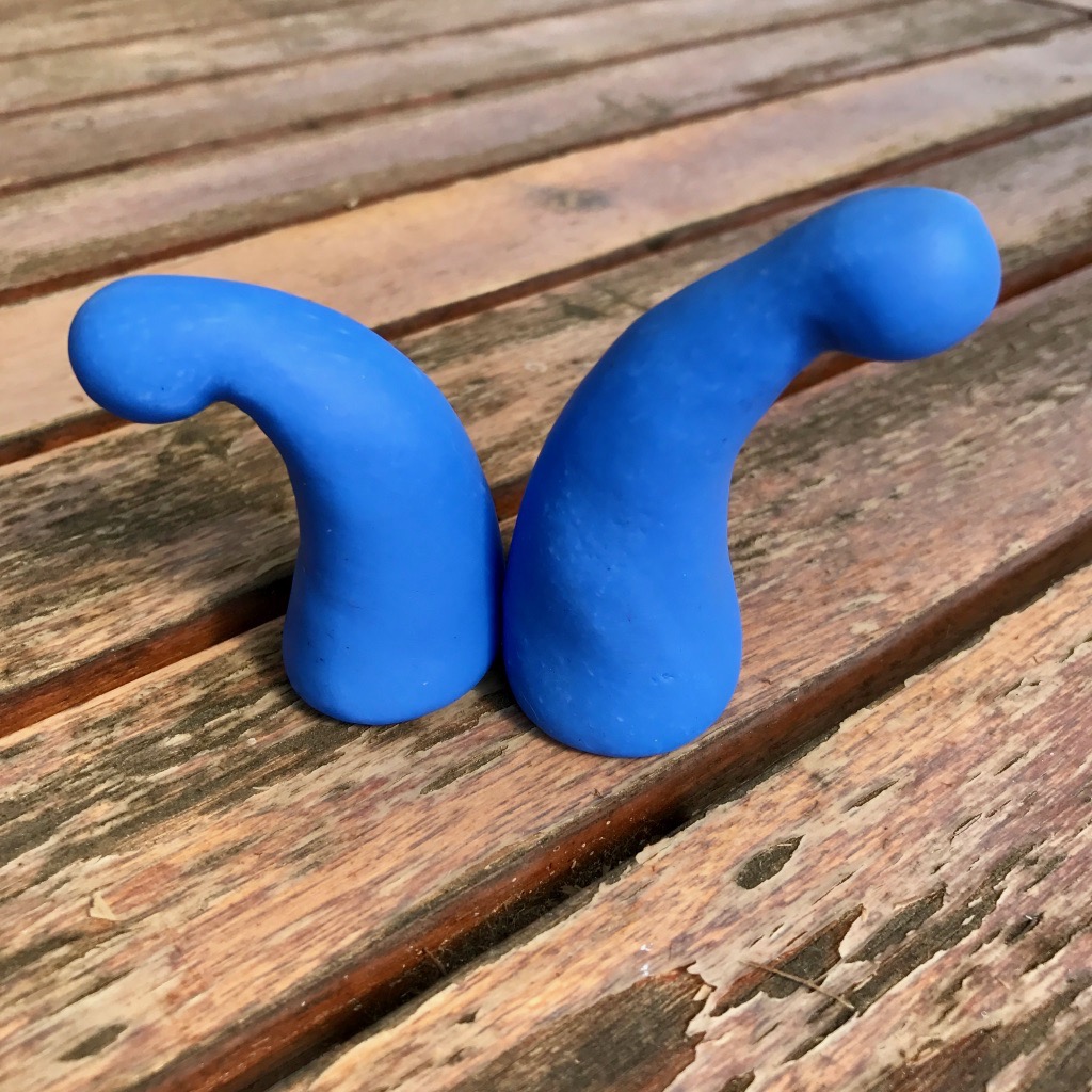 Gesa & Zeke ~ polymer sculptures