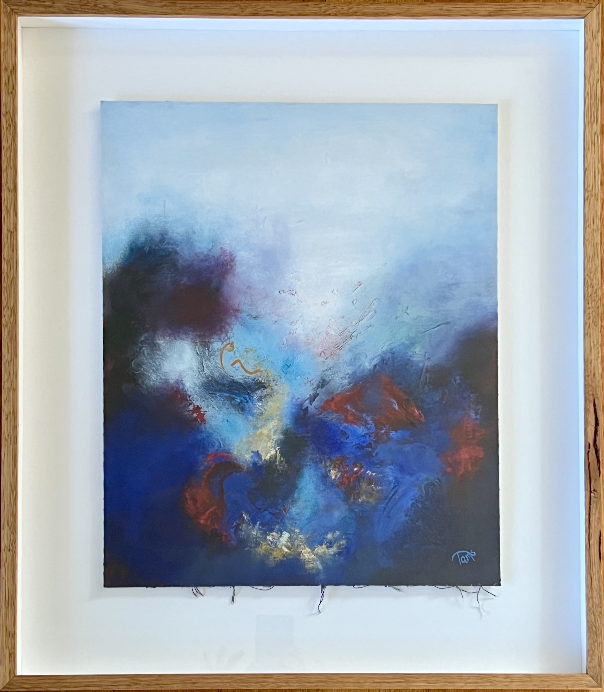 Trust Within - Framed Oil on unmounted canvas