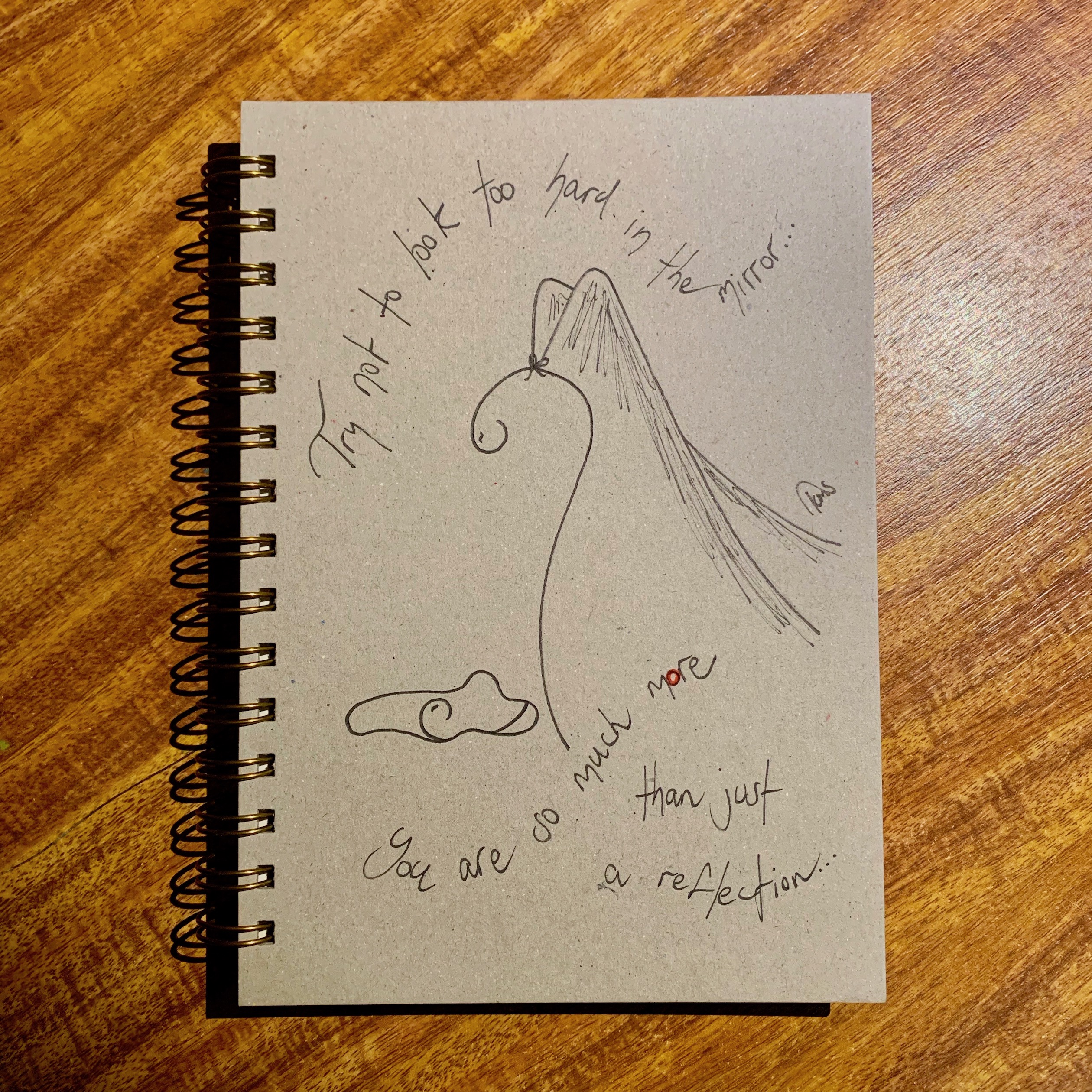 Reflection - Hand Drawn Journal Cover