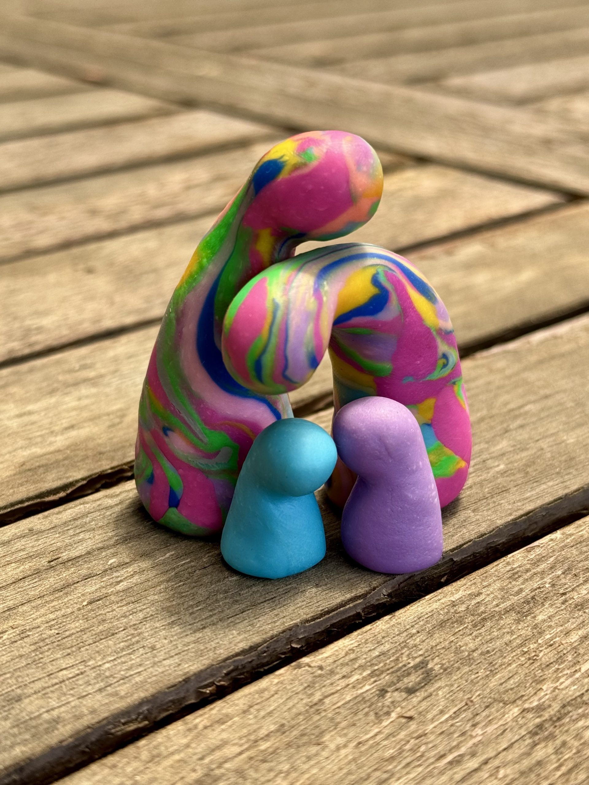 Hendrix, Wanda, Jose & Pearl ~ polymer sculptures