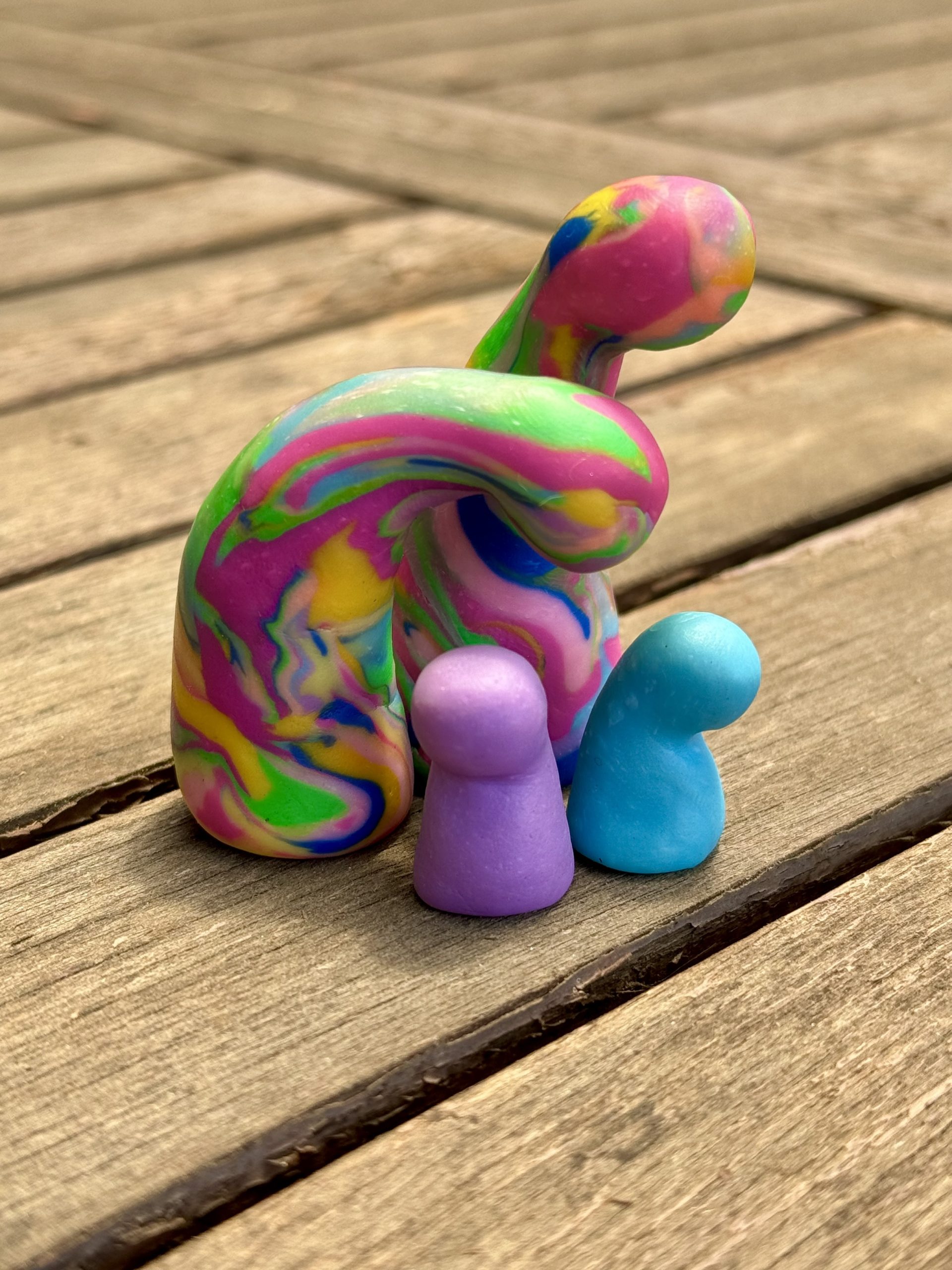 Hendrix, Wanda, Jose & Pearl ~ polymer sculptures
