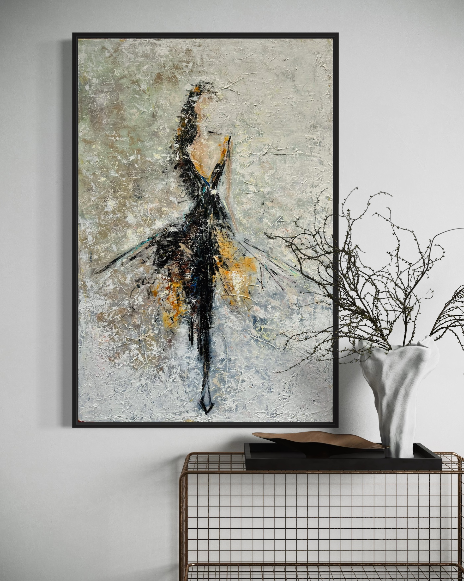Collecting Colours ~ oil on canvas