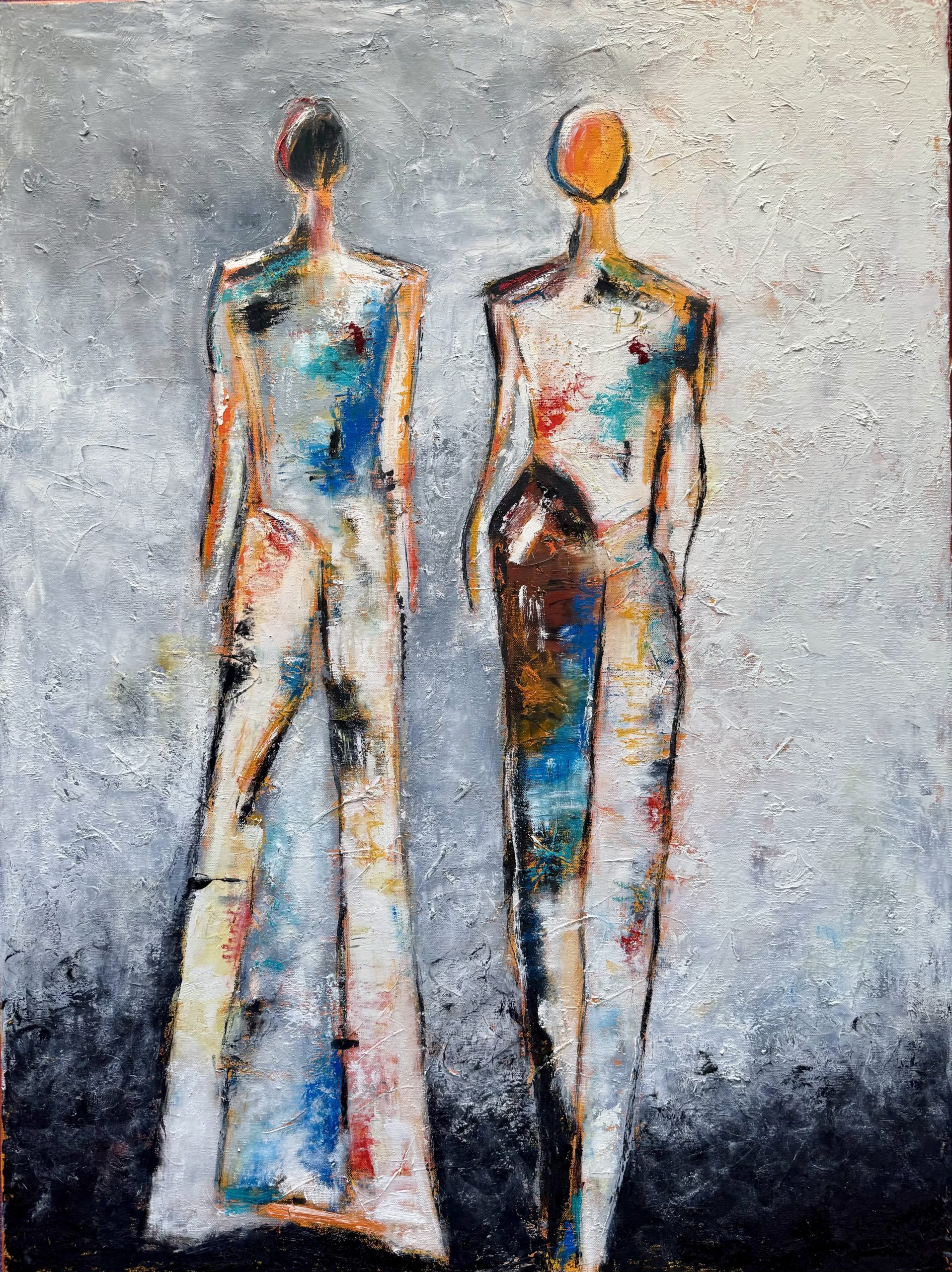 Trickles Out Sideways ~ oil on canvas