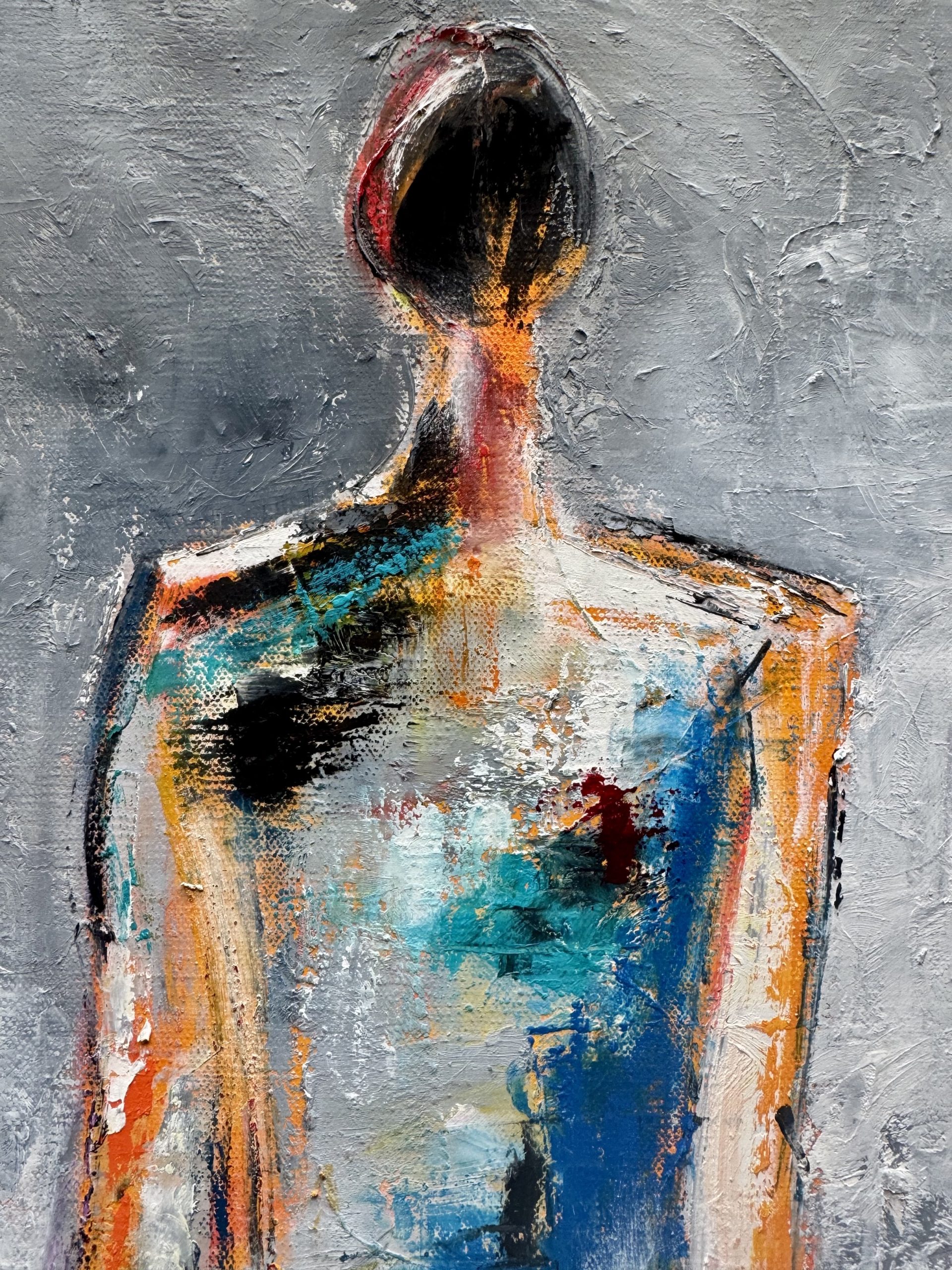 Trickles Out Sideways ~ oil on canvas