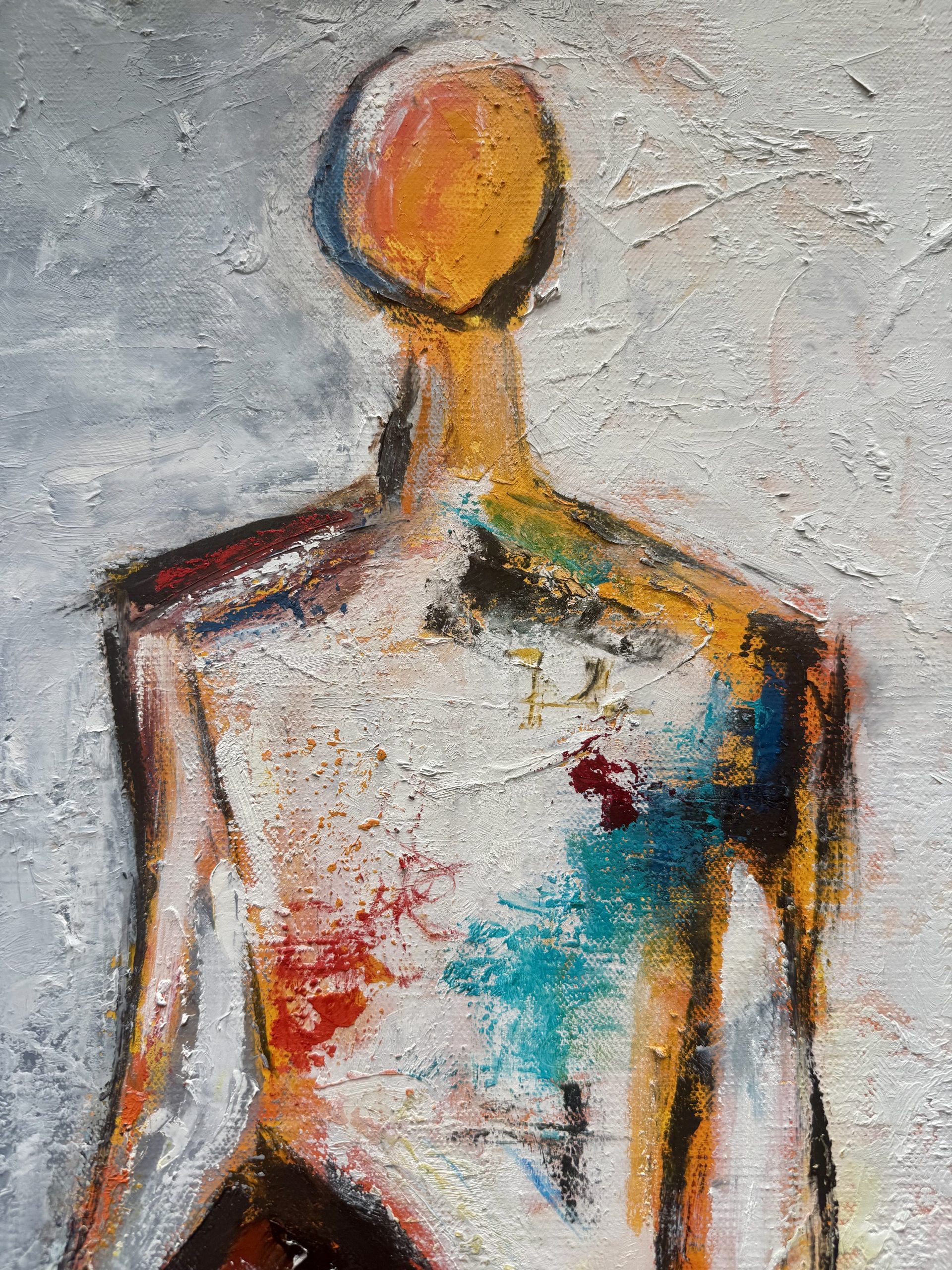 Trickles Out Sideways ~ oil on canvas