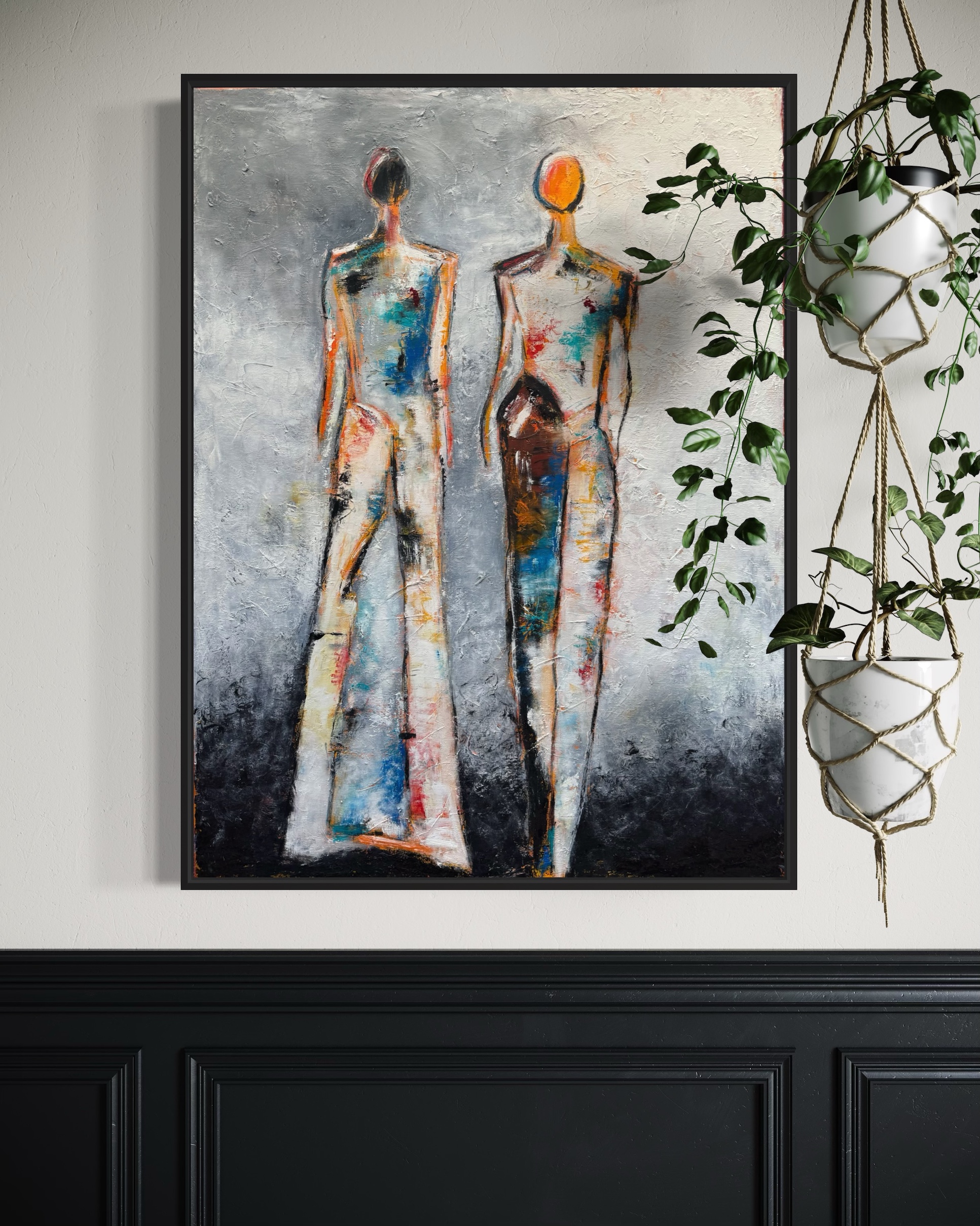 Trickles Out Sideways ~ oil on canvas
