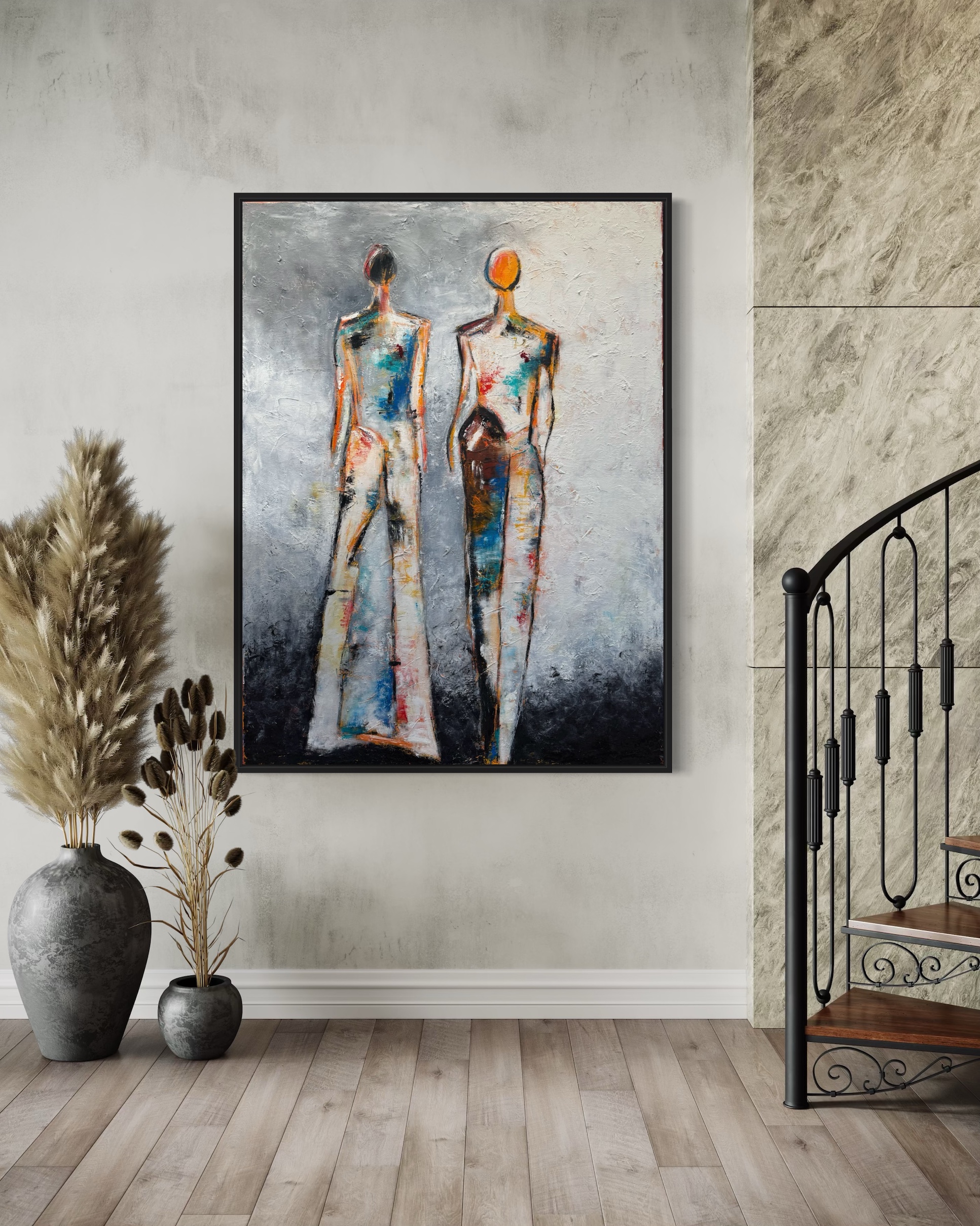 Trickles Out Sideways ~ oil on canvas